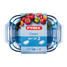 Pyrex Krāsns trauku komplekts Pyrex Classic Caurspīdīgs Borosilikāta glāze (2 pcs)