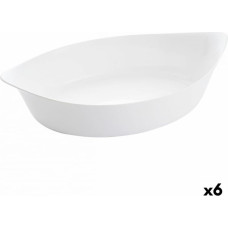 Luminarc Pasniegšanas Plate Luminarc Smart Cuisine Ovāls Balts Stikls 38 x 22 cm (6 gb.)