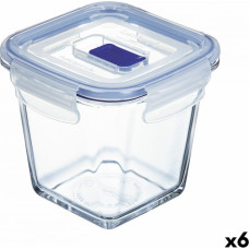 Luminarc Герметичная коробочка для завтрака Luminarc Pure Box Active 11,4 x 11,4 x 11 cm 750 ml Двухцветный Cтекло (6 штук)