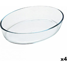 Pyrex Krāsns Trauks Pyrex Classic Ovāls 40 x 28 x 7 cm Caurspīdīgs Stikls (4 gb.)