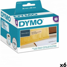 Dymo Sarakstu Birkas Dymo 89 x 36 mm LabelWriter™ Caurspīdīgs (6 gb.)