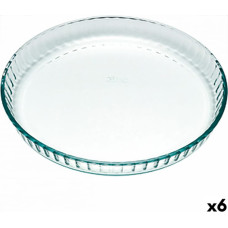 Pyrex Krāsns Veidne Pyrex Classic Apaļš Plakans Caurspīdīgs 25 x 25 x 4 cm (6 gb.)