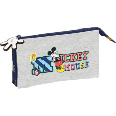 Mickey Mouse Clubhouse Тройной пенал Mickey Mouse Clubhouse Only one Тёмно Синий (22 x 12 x 3 cm)