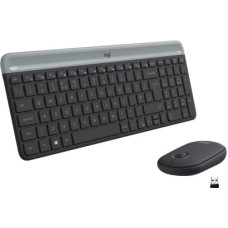 Logitech Klaviatūra un Pele Logitech Slim Wireless Keyboard and Mouse Combo MK470