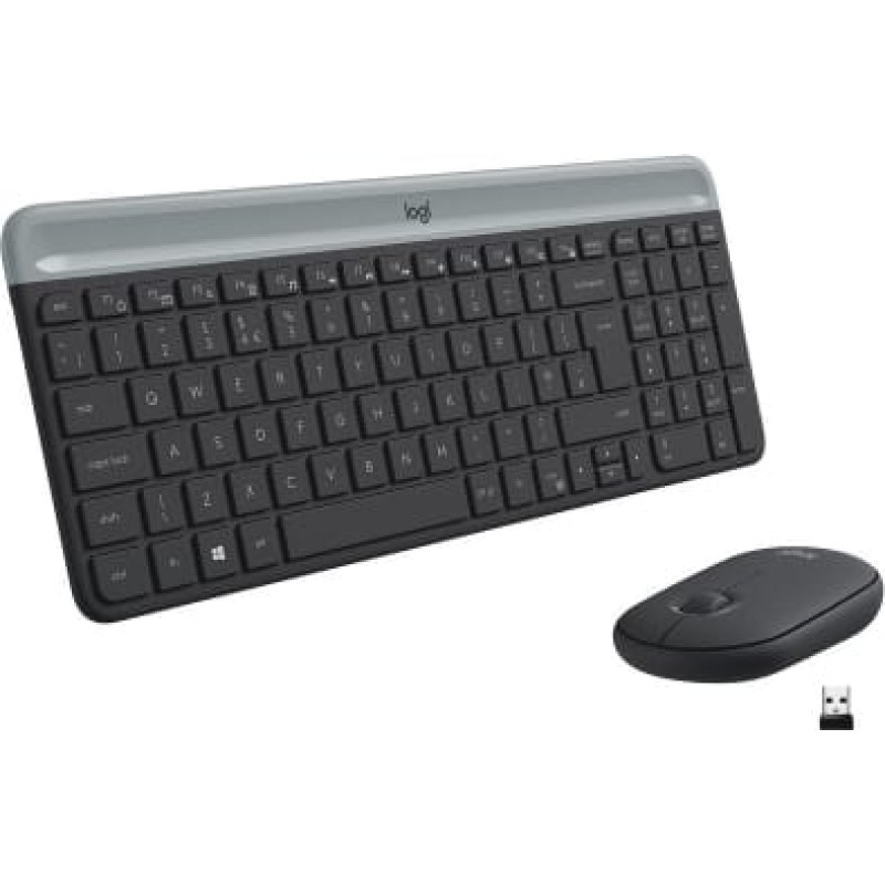 Logitech Klaviatūra un Pele Logitech Slim Wireless Keyboard and Mouse Combo MK470