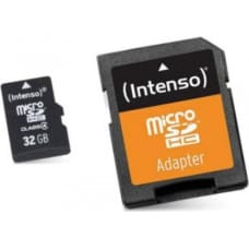 Intenso Mikro SD Atmiņas karte ar Adapteri INTENSO 3413480 32 GB Klase Nr. 10 / Klase 10