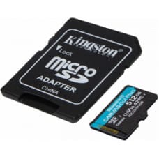 Kingston Mikro SD Atmiņas karte ar Adapteri Kingston SDCG3/512GB          Klase Nr. 10 / Klase 10 512 GB UHS-I
