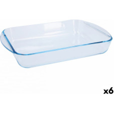 Pyrex Krāsns Trauks Pyrex Classic Taisnstūra 35 x 23 x 6 cm Caurspīdīgs Stikls (6 gb.)