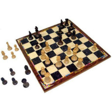 Игровая доска для Парчиса, шахмат и шашек Деревянный Аксессуары 3-в-1