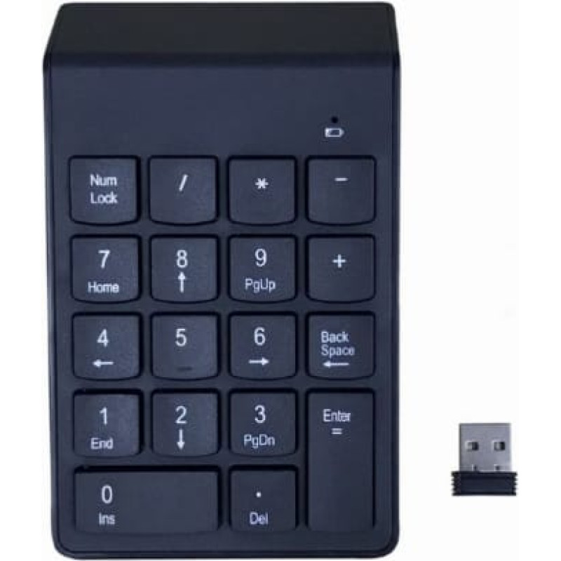 Gembird Ciparu tastatūra GEMBIRD KPD-W-02 Bezvadu