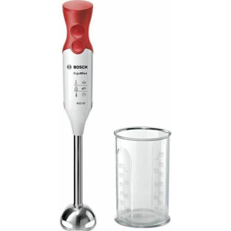 Bosch Rokās Turams Blenderis BOSCH Hand blender 600 ml Sarkans Balts 450 W