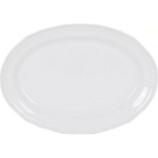 Pasniegšanas Plate Feuille Ovāls Porcelāns Balts (28 x 20,5 cm)