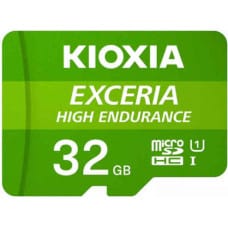 Kioxia Mikro SD Atmiņas karte ar Adapteri Kioxia Exceria High Endurance Klase Nr. 10 / Klase 10 UHS-I U3 Zaļš