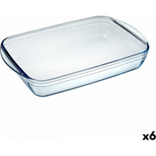 Pyrex Pasniegšanas Plate Pyrex Classic 4,6 L 40,3 x 26,3 x 7,3 cm Caurspīdīgs Stikls (6 gb.)