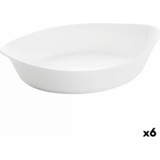 Luminarc Pasniegšanas Plate Luminarc Smart Cuisine Ovāls Balts Stikls 28 x 17 cm (6 gb.)