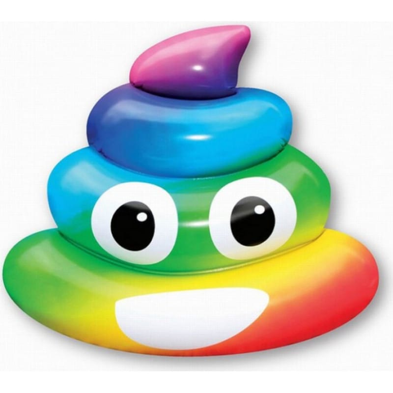 Piepūšamais matracis Rainbow Poo (107 x 121 x 26  cm)