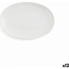 Ariane Pasniegšanas Plate Ariane Vital Coupe Ovāls Keramika Balts (Ø 21 cm) (12 gb.)