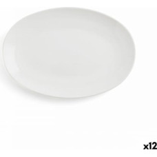 Ariane Pasniegšanas Plate Ariane Vital Coupe Ovāls Keramika Balts (Ø 26 cm) (12 gb.)