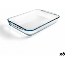 Pyrex Krāsns Trauks Pyrex Classic Taisnstūra Caurspīdīgs Stikls 40 x 27 x 6 cm (6 gb.)