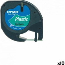 Dymo Laminēta lente iekārtu marķēšanai Dymo 91204 LetraTag® Melns Zaļš 12 mm (10 gb.)
