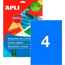 Apli Этикетки для принтера Apli 105 x 148 mm Синий 20 Листья