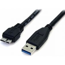 Startech USB to mikro USB kabelis Startech USB3AUB50CMB         Melns