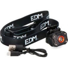 EDM LED Galvas Lukturis EDM 8 W Melns 400 lm