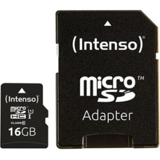 Intenso Mikro SD Atmiņas karte ar Adapteri INTENSO 34234 UHS-I Premium Melns