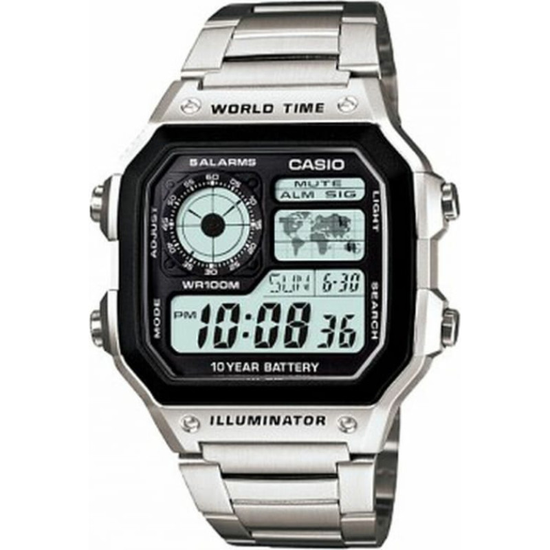 Casio Unisex Pulkstenis Casio AE-1200WHD-1AVEF