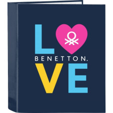 Benetton Gredzenveida stiprinājums Benetton Love Tumši Zils A4 (27 x 33 x 6 cm)