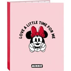 Minnie Mouse Gredzenveida stiprinājums Minnie Mouse Me time Rozā A4 (26.5 x 33 x 4 cm)