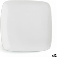 Ariane Плоская тарелка Ariane Vital Kvadrāta Keramika Balts (24 x 19 cm) (12 gb.)