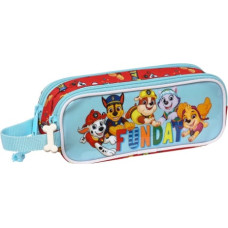 The Paw Patrol Двойной пенал The Paw Patrol Funday Красный Светло Синий (21 x 8 x 6 cm)