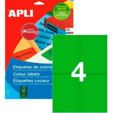 Apli Этикетки для принтера Apli 105 x 148 mm Зеленый 20 Листья