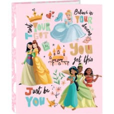 Princesses Disney Gredzenveida stiprinājums Princesses Disney Magical Bēšs Rozā A4 (26.5 x 33 x 4 cm)