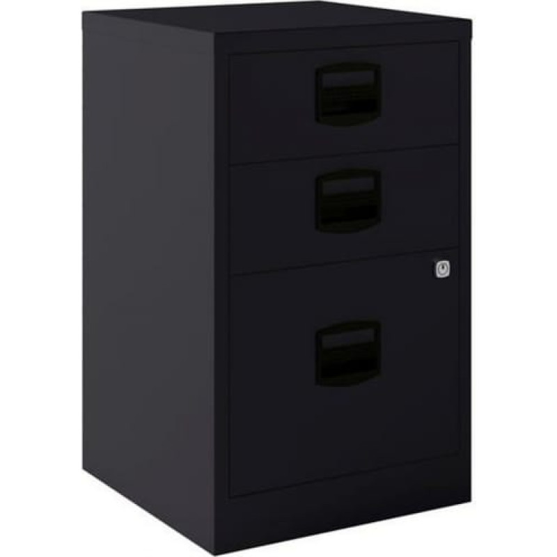 Bisley File cabinet Bisley Metāls Tērauds Antracīts A4 3 atvilknes (67 x 41 x 40 cm)