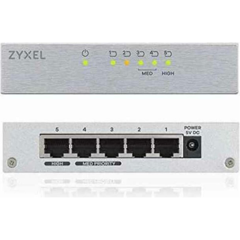 Zyxel Slēdzis ZyXEL GS-105BV2-GB0101F 5 p 10 / 100 / 1000 Mbps