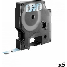 Dymo Laminēta lente iekārtu marķēšanai Dymo D1 40910 LabelManager™ Caurspīdīgs 9 mm Melns (5 gb.)