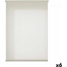 Gift Decor Rullīšu žalūzijas 120 x 180 cm Poliesters Krēmkrāsa Plastmasa (6 gb.)