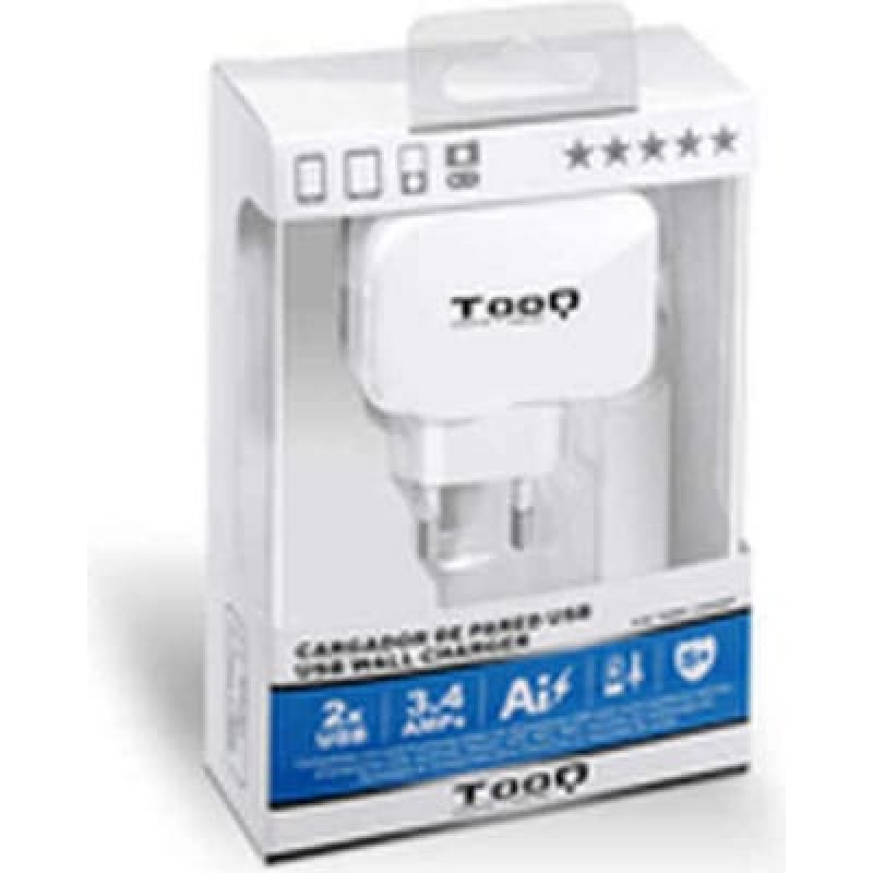 Tooq Sienas Lādētājs TooQ TQWC-1S02WT USB x 2 17W