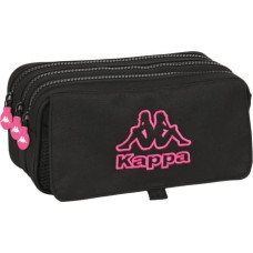 Kappa Trīsvietīgs futrālis Kappa Black and pink Melns (21,5 x 10 x 8 cm)