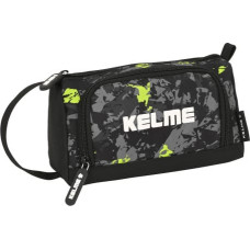 Kelme Школьный пенал с аксессуарами Kelme Jungle Чёрный Серый лимонный (20 x 11 x 8.5 cm) (32 Предметы)