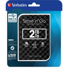 Verbatim Ārējais cietais disks Verbatim Store 'n' Go 2 TB USB 3.0 HDD 2,5