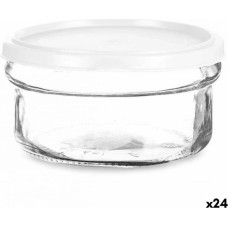 Vivalto Apaļa Pusdienu Kastīte ar Vāku Balts Plastmasa 415 ml 12 x 6 x 12 cm (24 gb.)