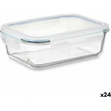 Vivalto Pusdienu kastīte Caurspīdīgs Silikona Borosilikāta glāze 640 ml 18,3 x 6,2 x 13,7 cm (24 gb.)