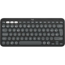 Logitech Беспроводная клавиатура Logitech Pebble Keys 2 K380s Испанская Qwerty Чёрный Серый Графитовый