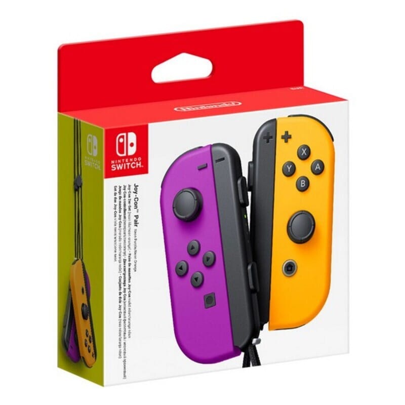 Nintendo Bezvadu Spēļu Paliktnis Nintendo Joy-Con Violets Oranžs