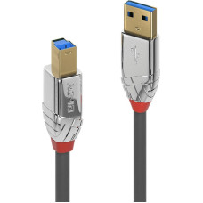 Lindy USB A uz USB B Kabelis LINDY 36664 5 m Melns Pelēks Antracīts