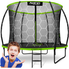 Neo-Sport Trampolina ogrodowa profilowana 10ft/312cmz siatką wewnętrzną Neo-Sport