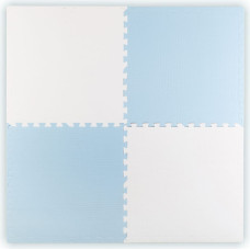 Ricokids Duża mata piankowa edukacyjna puzzle Ricokids niebiesko-biała